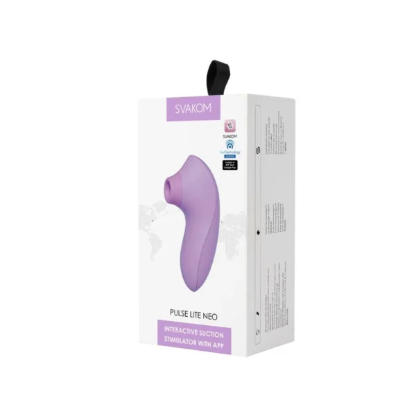 Pulse Lite Neo Lilás Svakom Vibrador Estimulador Ondas de Pressão e APP - Imagem 4