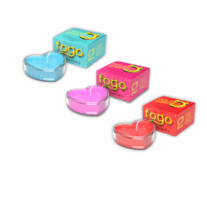 Vela de Massagem Fogo da Paixão Com Glitter