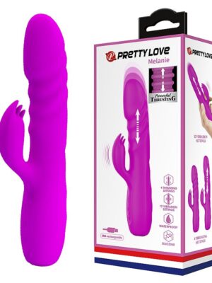 Vibrador de Ponto G e Clitóris com Vai e vem - Melanie - Pretty Love