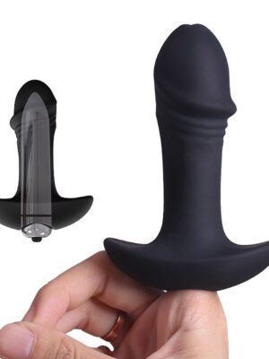 Plug Anal StarArrow com Vibro - Silicone Extra Macio - 10cm - S-Hande