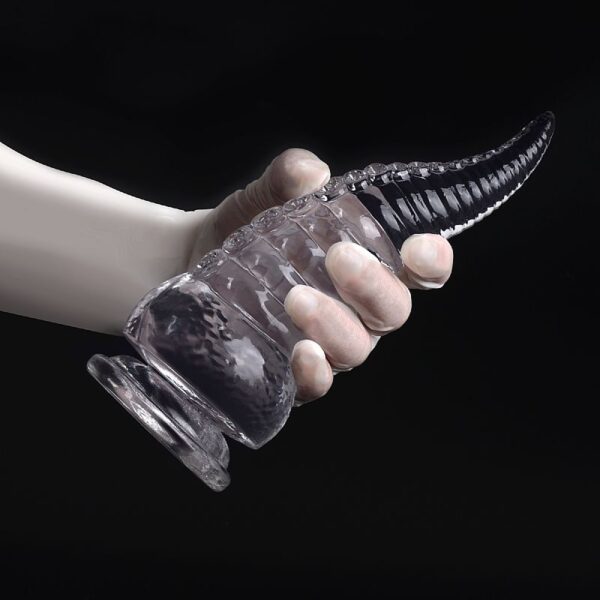 Plug Anal em Silicone - Formato de Dildo com Ventosa - Imagem 4