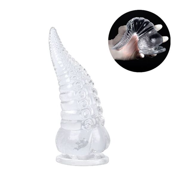 Plug Anal em Silicone - Formato de Dildo com Ventosa - Imagem 8