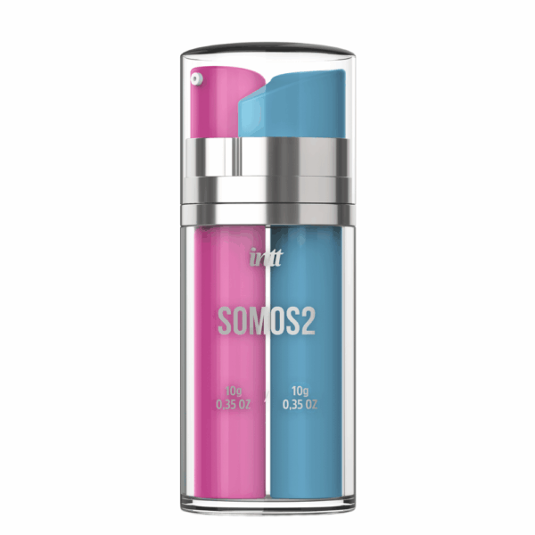 SOMOS2 para casal - Gel Excitante Feminino Esquenta Pulsa e Vibra + Pronlongador Masculino Que Esfria - Imagem 2