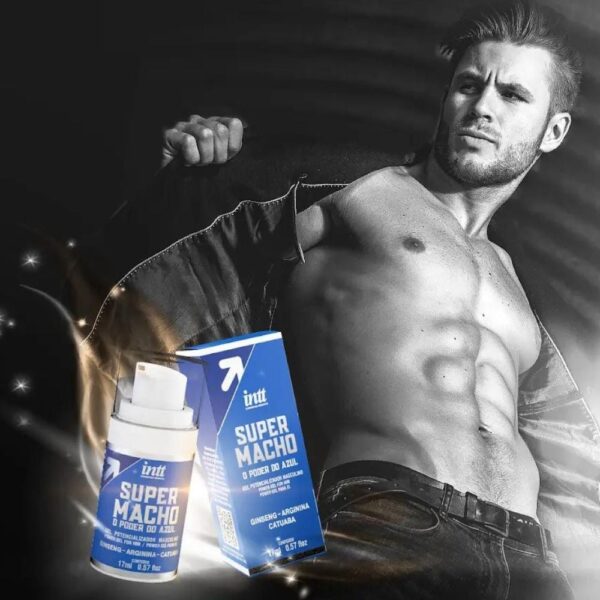 Super Macho Masculino O Poder do Azul Gel Pontencializador - Imagem 4