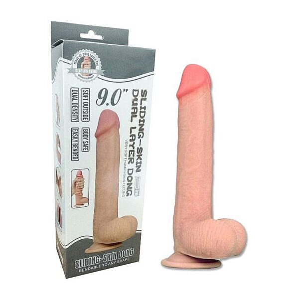 Pênis Realístico com Dupla Camada 9.0" - Tamanho 23,1 X 4,0 cm