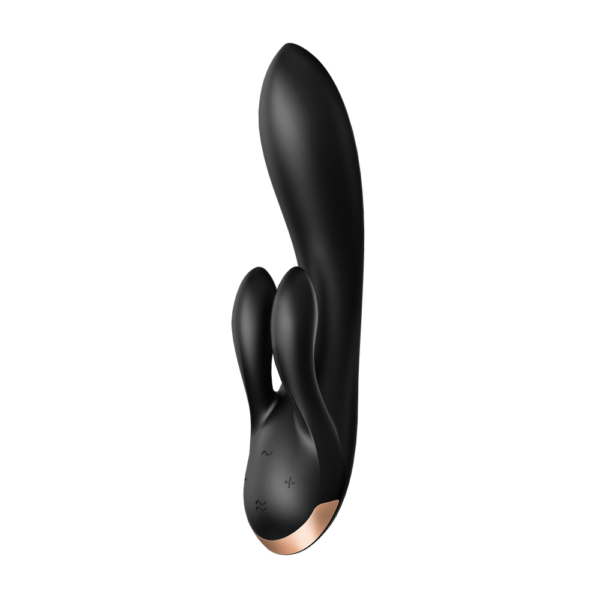 Satisfyer Double Flex Vibrador Rabbit com App Preto - Imagem 3