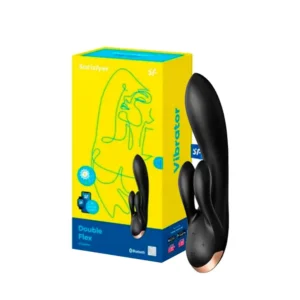 Satisfyer Double Flex Vibrador Rabbit com App Preto
