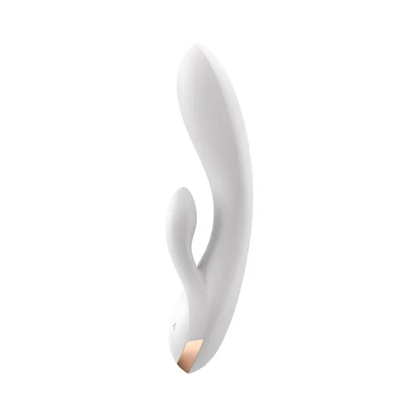 Satisfyer Double Flex Connect Vibrador Rabbit Multifuncional App Branco - Imagem 4