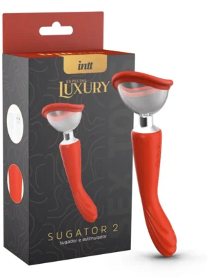 Sugator 2 Intt Vibrador 2 em 1 com Sugador de Clitóris e Parte Penetrável