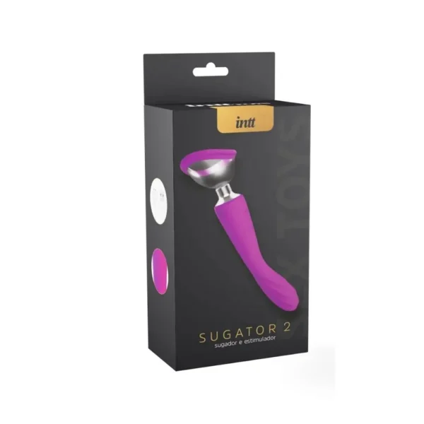 Sugator 2 Intt Vibrador 2 em 1 com Sugador de Clitóris e Parte Penetrável - Imagem 2