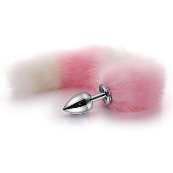 Kit - Rabo de Raposa com Tiara de Orelhas - Imagem 5