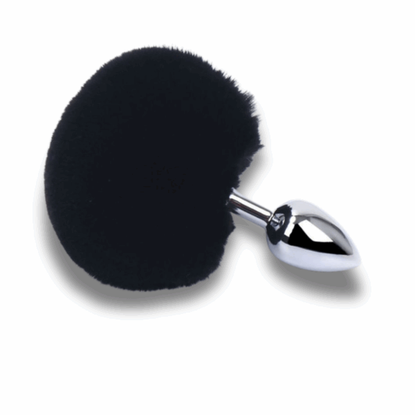 Plug Anal em Aço - Pompom de Coelho - Tamanho - P - Imagem 6